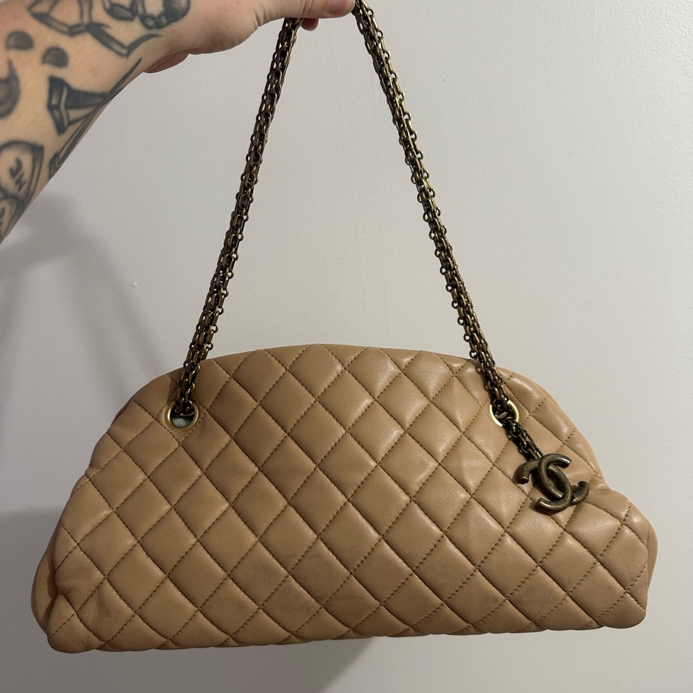 Chanel Lambskin Medium Just Mademoiselle Bowler Bag